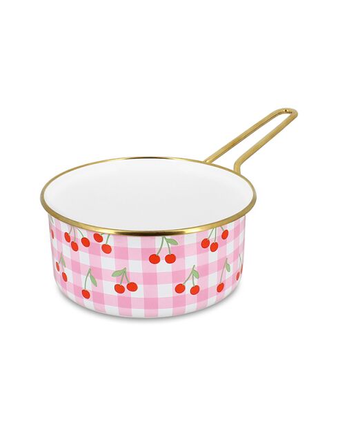 Ovenschotel met roze kersen van Vichy - 37,7x19,1x9,2 cm