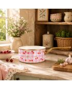 Ovenschotel met roze kersen van Vichy - 37,7x19,1x9,2 cm