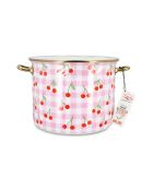 Roze kersenpot van Vichy - 32,5x26x19,7 cm