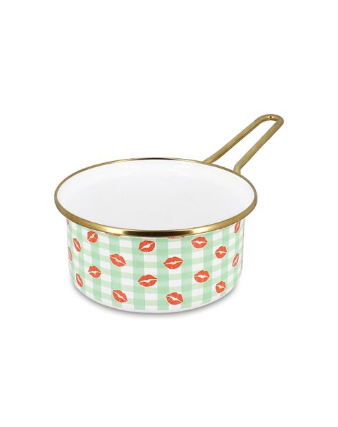 Cazuela verde Vichy Bisous - 32,7x16,9x7,8 cm