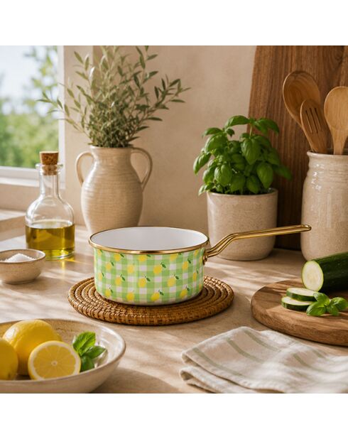Casseruola Vichy Lime - 32,7x16,9x7,8 cm