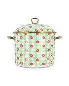 Maceta verde Vichy Bisous - 32,5x26x19,7 cm