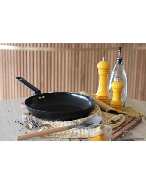 First Bratpfanne, 49 x 28 x 5 cm, Schwarz, Schwarz