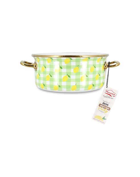 Pentola Vichy Lime - 29x22,1x10 cm
