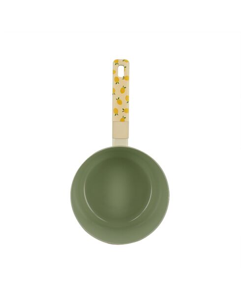 Cazuela de limón beige/verde - 35,5x18,5x8,5 cm