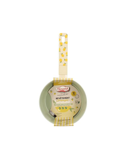 Cazuela de limón beige/verde - 35,5x18,5x8,5 cm