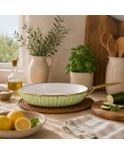 Padella Vichy Lime - 48,3x29,3x5 cm
