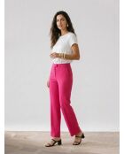 Pantaloni dritti rosa