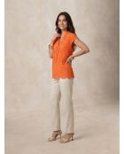 Oranje blouse Evora