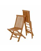 Salon de jardin en teck huilé 6 places avec table ovale, 4 chaises et 2 fauteuils Lobo marron - 7 pièces