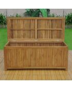 Scatola portaoggetti Adeline in teak marrone - 146x58x60 cm