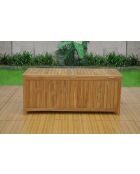 Scatola portaoggetti Adeline in teak marrone - 146x58x60 cm