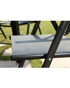 Lot de 2 fauteuils de jardin Arvona noir - 56x66x107 cm