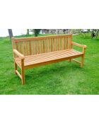 Ondine braune 3-Sitzer-Bank aus Teakholz - 82x46x51 cm