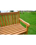 Ondine braune 3-Sitzer-Bank aus Teakholz - 82x46x51 cm