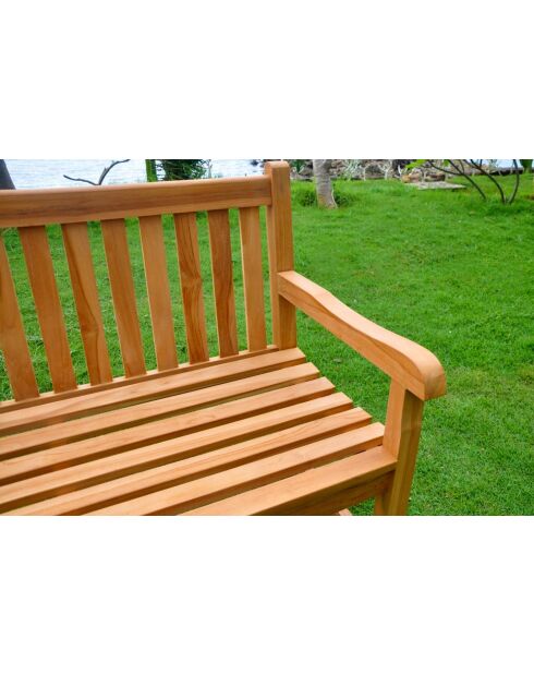 Ondine braune 3-Sitzer-Bank aus Teakholz - 82x46x51 cm