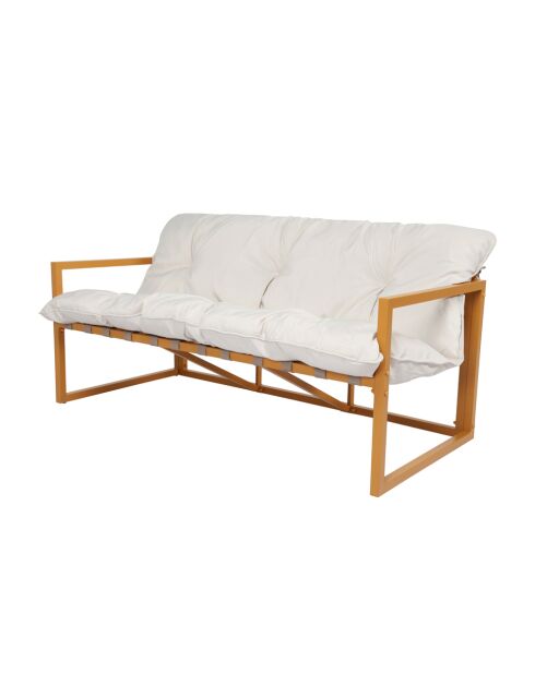 Cadiz bruin eigentijds 5-zits tuinmeubilair met beige kussens - 4 stuks