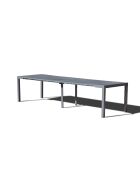 Ausziehbare Konsole aus grauem Aluminium von Ravelo für 2 bis 6 Sitze - 142x100x75 cm