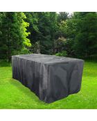 Housse de protection pour salon de jardin Bastos noire - 155x94x68 cm