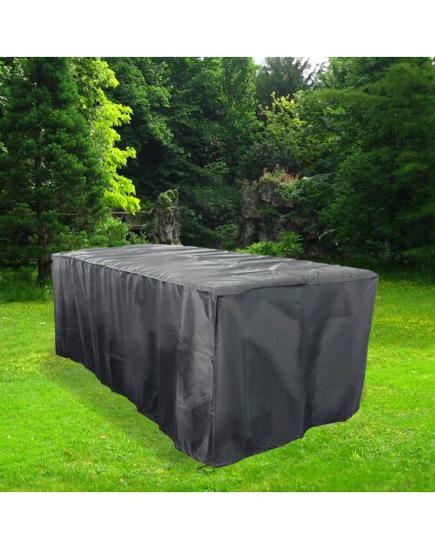 Housse de protection pour salon de jardin Bastos noire - 155x94x68 cm