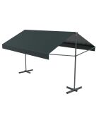 Tenda da sole a doppia pendenza Livia grigia - 395x300x24 cm