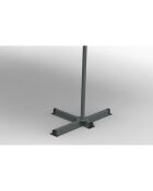 Tenda da sole a doppia pendenza Livia grigia - 395x300x24 cm