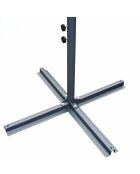 Johan quadratischer LED-Offset-Sonnenschirm braun - 300x300x245 cm