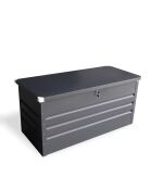 Tavona grijze stalen opbergdoos - 131x61x62 cm