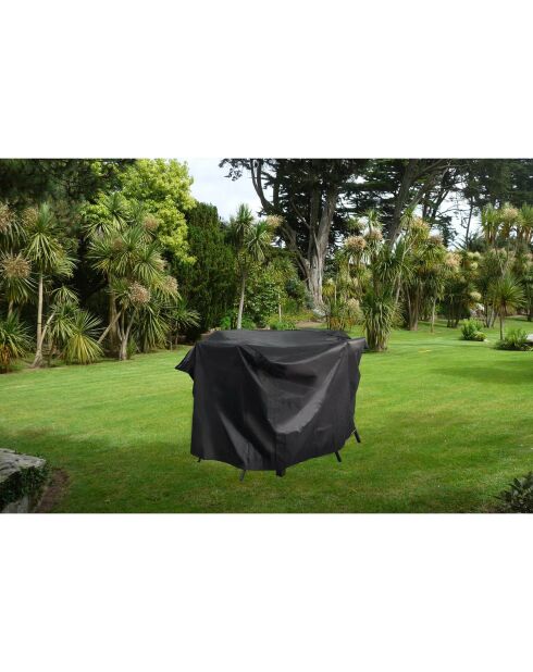 Housse de protection pour salon de jardin Bastos noire - 165x140x105 cm