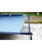 Transat avec pare-soleil 2 personnes Norali gris - 200x173x41 cm