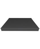 Tenda manuale in alluminio con tela Helino grigia - 295x250x14 cm
