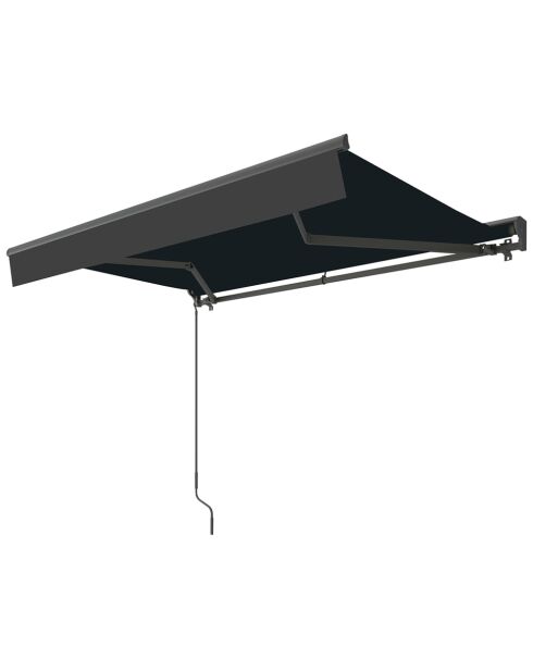 Store banne motorisé en aluminium avec toile Sarena gris - 295x250x14 cm