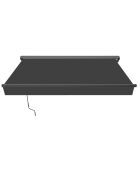 Store banne motorisé en aluminium avec toile Sarena gris - 295x250x14 cm