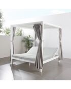 2-Sitzer-Gartenbett Corniglia, 208 x 108 x 205 cm, grau