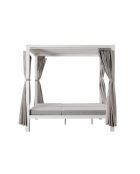 2-Sitzer-Gartenbett Corniglia, 208 x 108 x 205 cm, grau