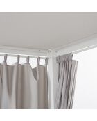 2-Sitzer-Gartenbett Corniglia, 208 x 108 x 205 cm, grau