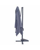 Ivarin grauer, um 360° drehbarer quadratischer Offset-Sonnenschirm — 300 x 300 x 260 cm