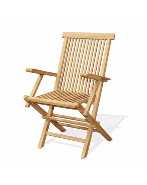 Salon de jardin en teck massif 8 à 10 places avec table ovale et 8 chaises Lireno marron - 9 pièces