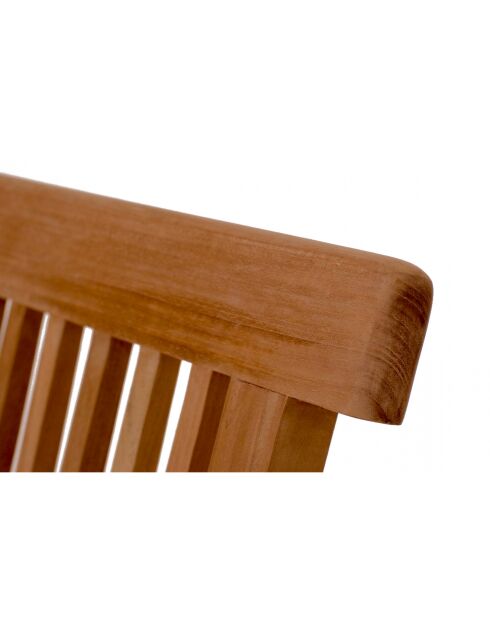 Table de jardin ovale avec 6 chaises et 2 fauteuils en teck huilé Lobo marron - 9 pièces