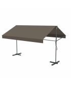 Tenda da sole manuale a doppia pendenza Livia taupe - 300x300x240 cm