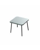 Salon de jardin 2 fauteuils et table basse Verano gris foncé - 3 pièces