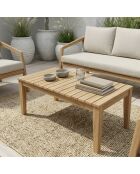 Salon de jardin 4 places en acacia Racha bois - 4 pièces