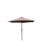 Ombrellone rotondo a LED marrone Kea - 266x266 cm