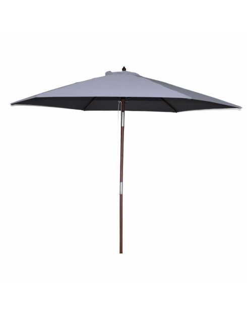 Kelaro grauer runder gerader Sonnenschirm - 300x300x245 cm