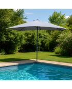 Rechteckiger Schirm Cefalonia grau - 293x193x245 cm