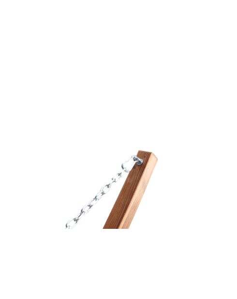 Amaca con tenda da sole su supporto in legno Roleva marrone - 315x120x120 cm