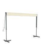 Tenda da sole manuale a doppia pendenza impermeabile Livia beige - 395x300x240 cm