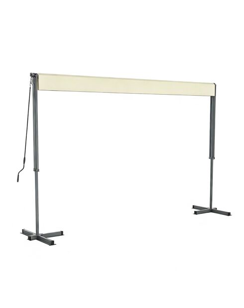 Tenda da sole manuale a doppia pendenza impermeabile Livia beige - 395x300x240 cm