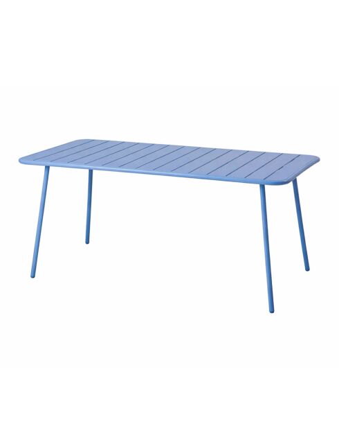 Falcou 6-zits tuintafel blauw - 160x70x72 cm