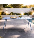 Falcou 6-zits tuintafel blauw - 160x70x72 cm